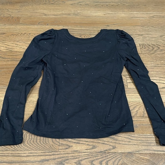 Gap Girl’s Long Sleeve Rhinestone Long Sleeve - Size Large - Picture 2 of 5